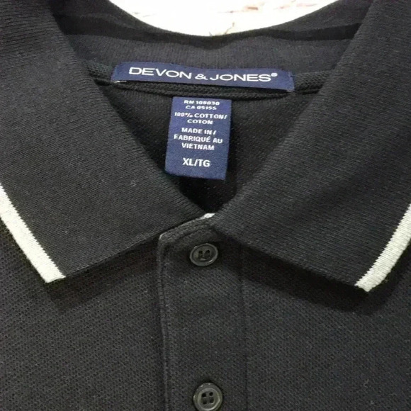 Devon & Jones Men's Colorblock Polo Shirt - Picture 4 of 5